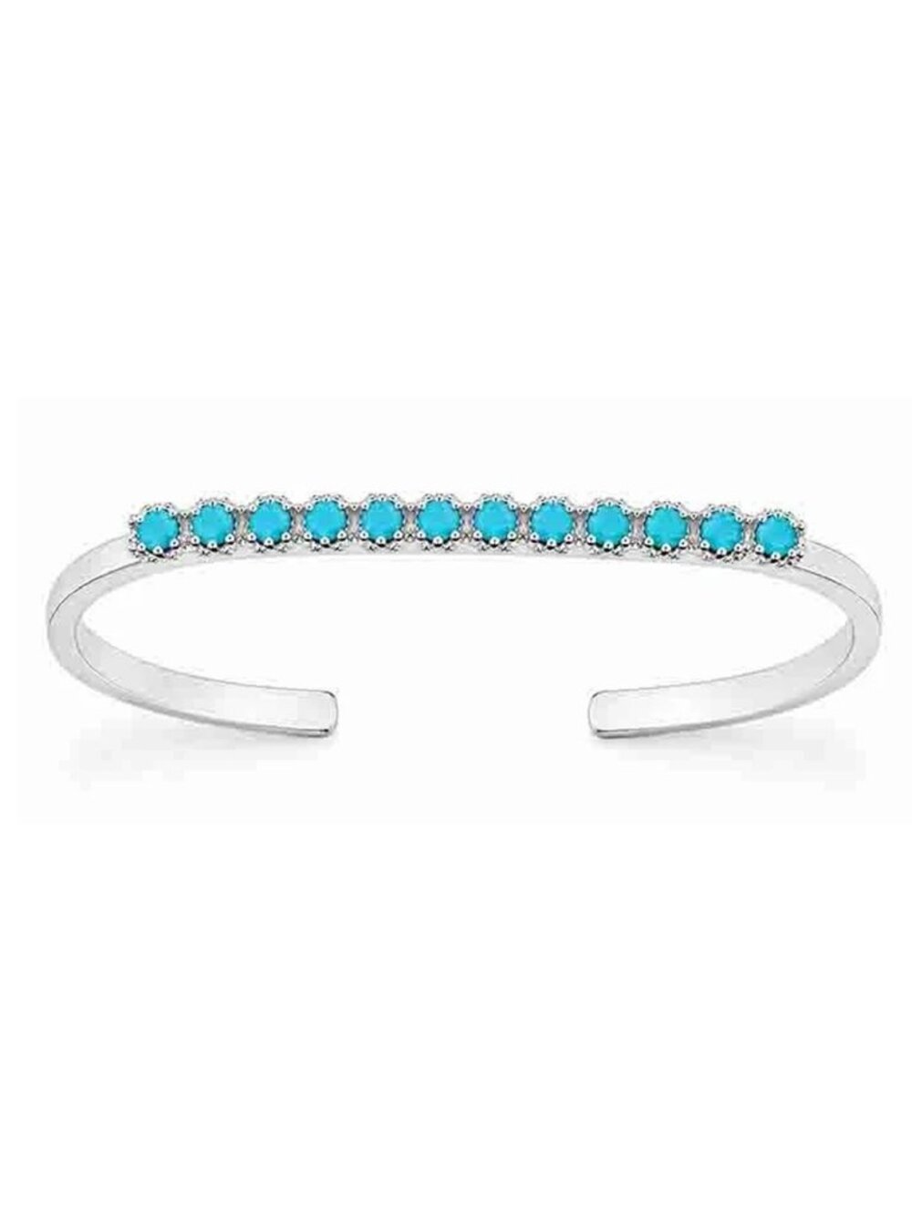 Genuine Turquoise Bracelet Solid .925 Sterling Bracelet